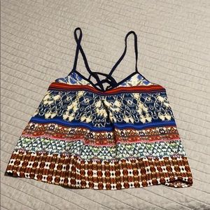 Multi color crop top